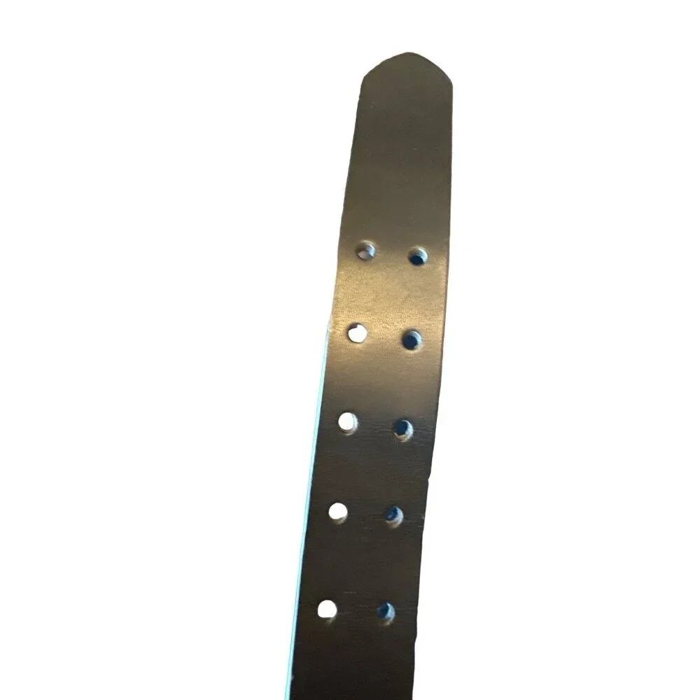 Dickies Mens Black Genuine‎ Leather Belt With Double Prong Buckle Size 42/105